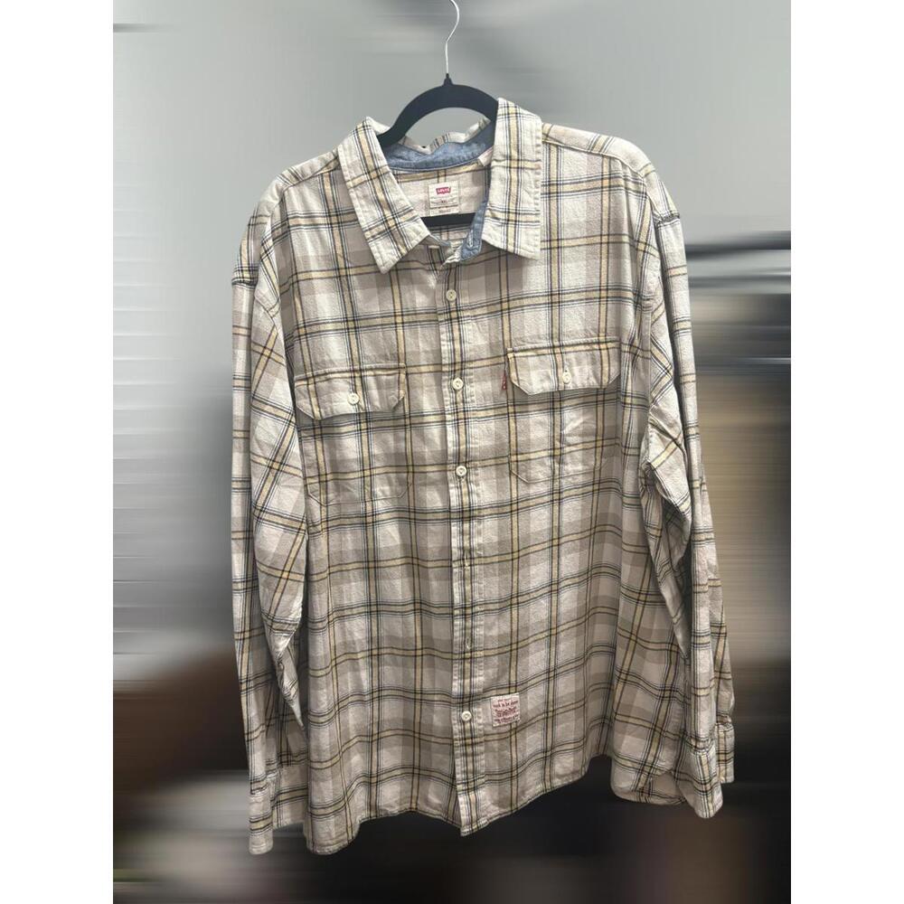 Levi's Relaxed Fit XXL Plaid Casual Shirt